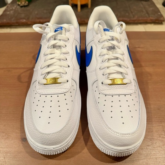 Nike Air Force 1 ‘07 Low “White Game Royal” / Sz. 11 / DS (New) - Picture 4 of 7